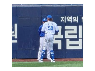 삼성 투수 크리스 페덱 훈련에 합류했네