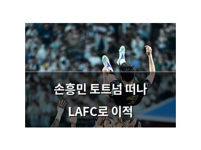 손흥민 토트넘 떠나 LAFC로 이적