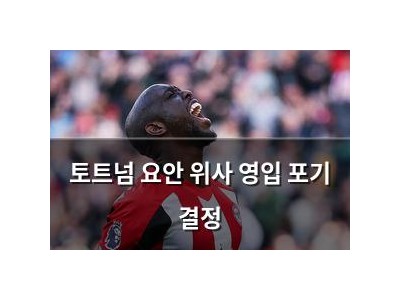 토트넘 요안 위사 영입 포기 결정