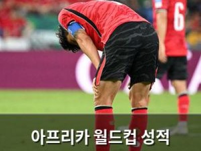 아프리카 월드컵 성적 놀라웠다 아시아는 실망
