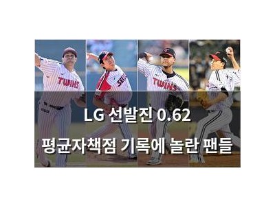 LG 선발진 0.62 평균자책점 기록에 놀란 팬들