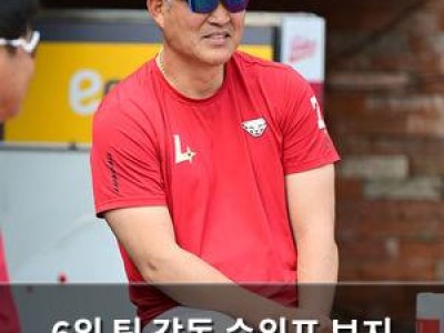 6위 팀 감독 순위표 보지 않는 이유에 관심 집중