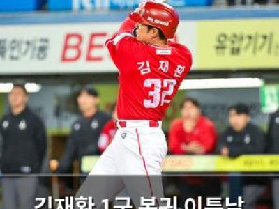 김재환 1군 복귀 이튿날 경기 출전 확정