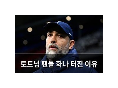 토트넘 팬들 화나 터진 이유