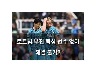 토트넘 부진 핵심 선수 없이 해결 불가?