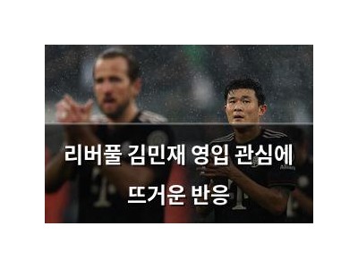 리버풀 김민재 영입 관심에 뜨거운 반응