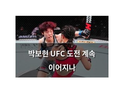 박보현 UFC 도전 계속 이어지나