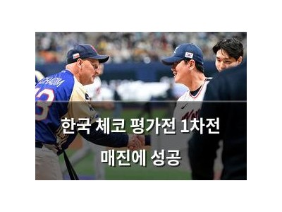 한국 체코 평가전 1차전 매진에 성공