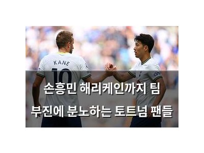 손흥민 해리케인까지 팀 부진에 분노하는 토트넘 팬들