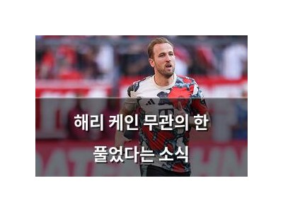 해리 케인 무관의 한 풀었다는 소식